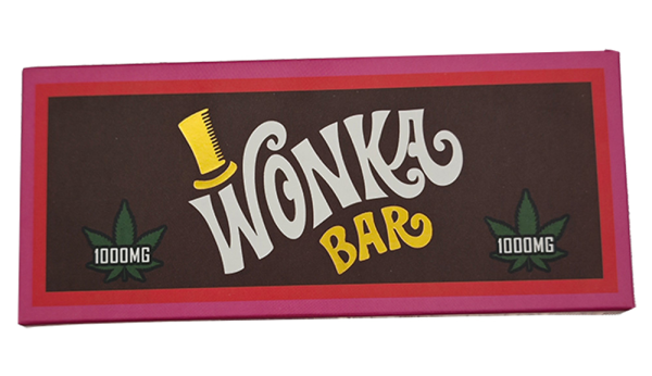 1000mg Wonka Bar Chocolate Bar Box Flowers Dry Herb Cannabis THC Chocolate Empty Package Boxes