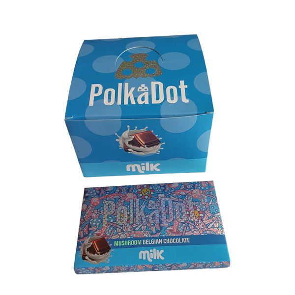 Polkadot Mushroom Chocolate Box Polka dot Milk Chocolate 4G Magic Mushrooms Empty Package Boxes