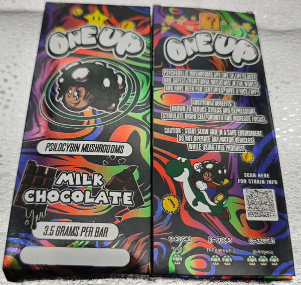 One Up Mushroom Chocolate Box 3.5G Magic Mushrooms Psilocybin Chocolate Bar Milk Cookies and Cream Empty Packaging Boxes 6 Flavors - Image 14