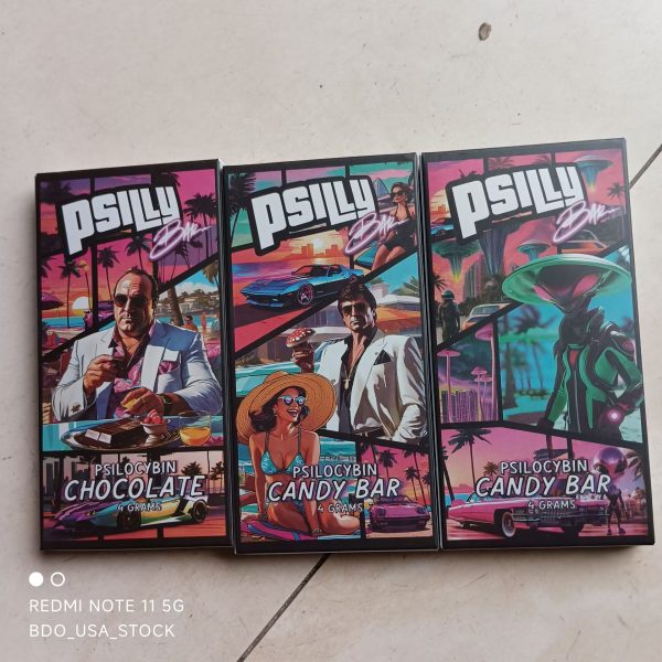Psilly Bar Magic Mushroom Chocolate Bar Box 4G Magic Mushrooms Psilocybin Chocolate Candy Bar Empty Packaging Boxes