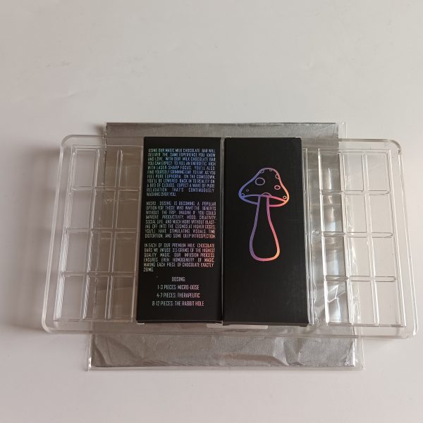 Hologram Empty Mushroom Chocolate Box 3.5g Magic Mushrooms Psilocybin Chocolate Candy Bar Empty Packaging Boxes - Image 4