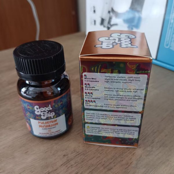 Good Trip 4g Empty Shroom Pills Vegan Capsules Bottle Psilocybin Packaging - Image 3